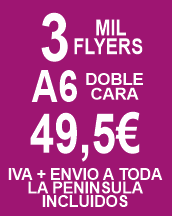 Flyers A6 baratos en Collado Villalba-Madrid